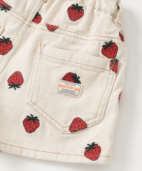 BREEZE(ブリーズ)の「刺繍デニムショートパンツ(デニムパンツ・キッズ・アイボリー/サックスブルー/ブルー・80/90/110/120/130/140/100)」の4枚目の写真