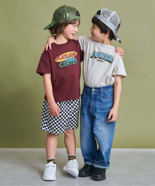 b・ROOM(ビールーム)の「メイサイメッシュキャップ【子供服】【キッズ】【男の子】【女の子】(キャップ・キッズ・グレー/カーキ・F)」の13枚目の写真