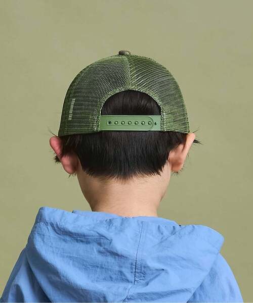 b・ROOM(ビールーム)の「メイサイメッシュキャップ【子供服】【キッズ】【男の子】【女の子】(キャップ・キッズ・グレー/カーキ・F)」の16枚目の写真