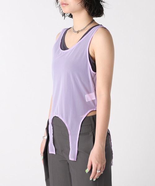 forget-me-nots(フォーゲットミーノッツ)の「LAYERED BODYSUIT FMN-26SS-CS-005(Tシャツ/カットソー・メンズ・ブラウン/グレー・FREE)」の3枚目の写真