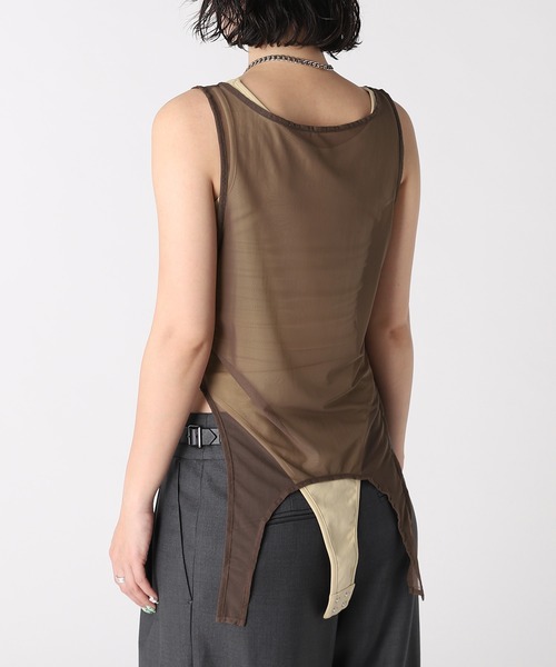 forget-me-nots(フォーゲットミーノッツ)の「LAYERED BODYSUIT FMN-26SS-CS-005(Tシャツ/カットソー・メンズ・ブラウン/グレー・FREE)」の8枚目の写真