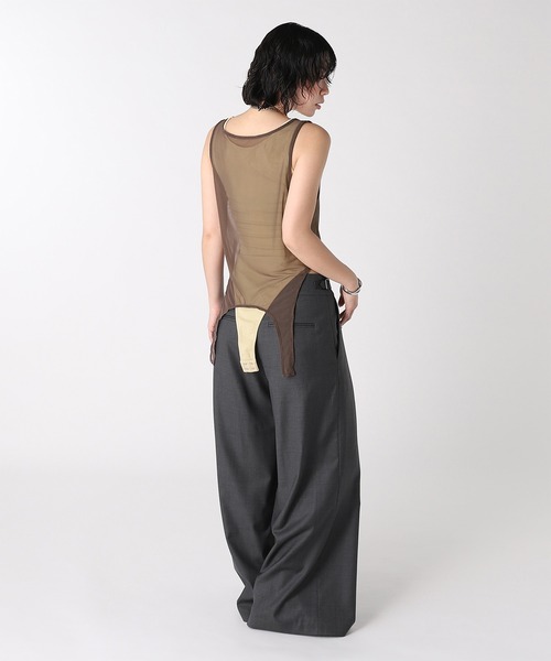 forget-me-nots(フォーゲットミーノッツ)の「LAYERED BODYSUIT FMN-26SS-CS-005(Tシャツ/カットソー・メンズ・ブラウン/グレー・FREE)」の10枚目の写真
