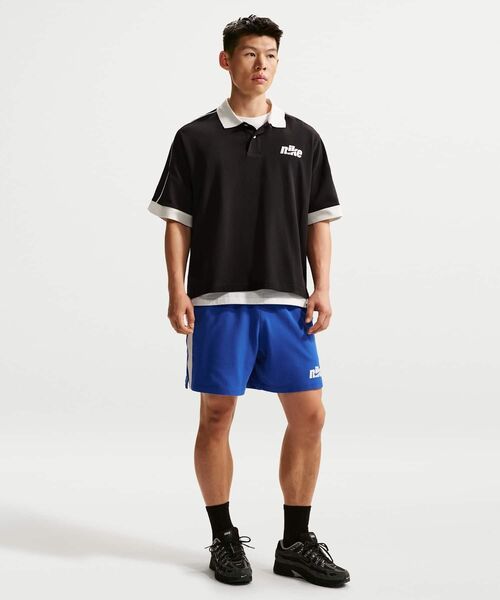 NIKE（ナイキ）の「《セットアップ対応商品》ナイキ スポーツウェア クラブ メンズ オーバーサイズド ショートスリーブ ポロ / Nike Sportswear Club Men's Oversized Short-Sleeve Polo IF0724-010 Black（ポロシャツ・メンズ・ブラック・XL/L/S/M/2XL）」の4枚目の写真