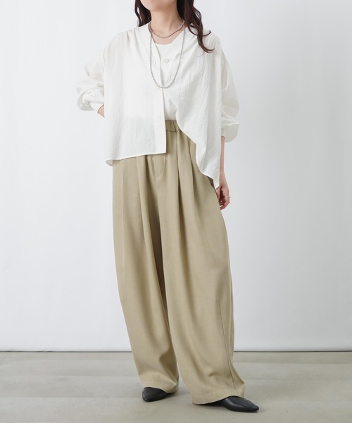 LUCA/LADY LUCK LUCA（ルカ/レディラックルカ）の「LC/LLL コクーンボリュームパンツ（その他パンツ・レディース・チャコールグレー/ベージュ・FREE）」の6枚目の写真