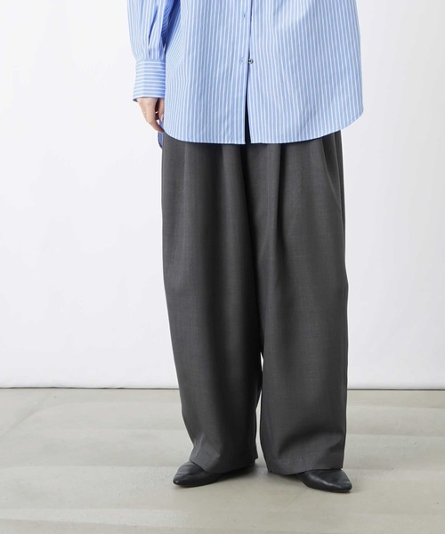 LUCA/LADY LUCK LUCA（ルカ/レディラックルカ）の「LC/LLL コクーンボリュームパンツ（その他パンツ・レディース・チャコールグレー/ベージュ・FREE）」の12枚目の写真