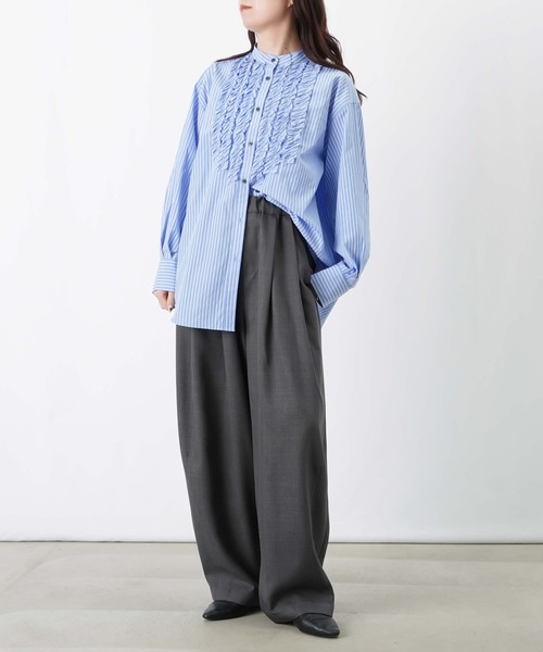 LUCA/LADY LUCK LUCA（ルカ/レディラックルカ）の「LC/LLL コクーンボリュームパンツ（その他パンツ・レディース・チャコールグレー/ベージュ・FREE）」の13枚目の写真