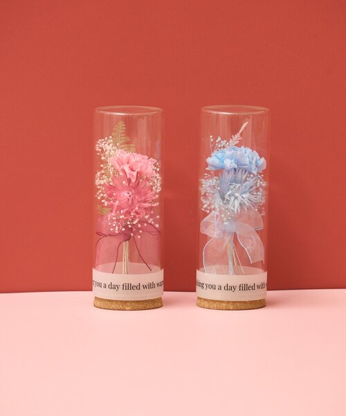 BIRTHDAY BAR（バースデイバー）の「≪BIRTHDAY BARオリジナル！≫コルクフラワーアレンジメント（フラワーベース・レディース・ブルー/ピンク・0）」の3枚目の写真