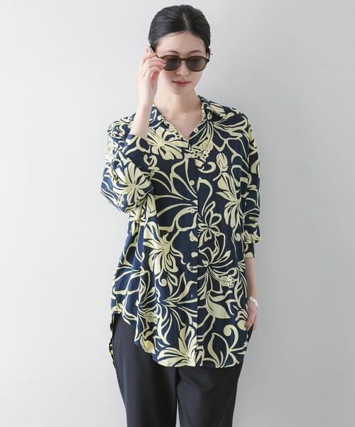 URBAN RESEARCH（アーバンリサーチ）の「『一部別注カラー』LUSANA　SUN SHIRTS（シャツ/ブラウス・レディース・ブラック系その他/ブルー系その他・X-SMALL）」の17枚目の写真