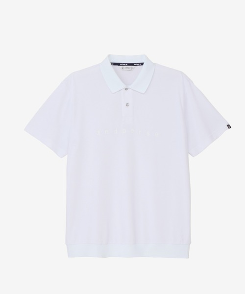 and per se（アンパスィ）の「COOL is COOL 半袖オーバーシャツ（メンズ）（シャツ/ブラウス・メンズ・ホワイト/ネイビー/ホワイト×ネイビー・L/M/LL）」の2枚目の写真