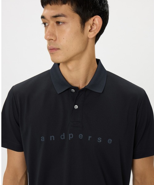 and per se（アンパスィ）の「COOL is COOL 半袖オーバーシャツ（メンズ）（シャツ/ブラウス・メンズ・ホワイト/ネイビー/ホワイト×ネイビー・L/M/LL）」の7枚目の写真