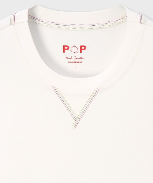 Paul Smith（ポールスミス）の「ストレッチスムース Ｔシャツ【853370 P7342S】（Tシャツ/カットソー・メンズ・ダークグレー/ホワイト/カーキ・MEDIUM/LARGE）」の4枚目の写真
