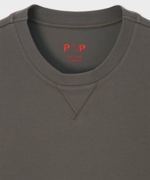 Paul Smith（ポールスミス）の「ストレッチスムース Ｔシャツ【853370 P7342S】（Tシャツ/カットソー・メンズ・ダークグレー/ホワイト/カーキ・MEDIUM/LARGE）」の10枚目の写真