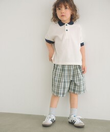 チェック ハーフパンツ キッズ / 100cm-130cm