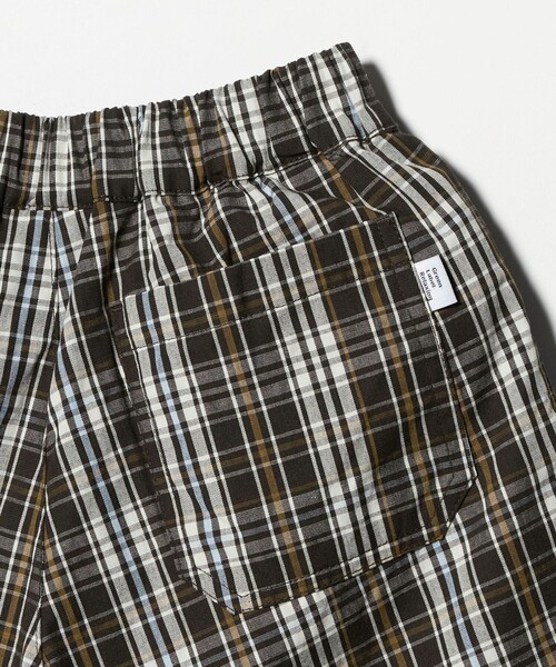 green label relaxing(グリーンレーベルリラクシング)の「チェック ハーフパンツ キッズ / 100cm-130cm(チノパンツ・キッズ・オフホワイト/ブラウン系・100cm/130cm/110cm/120cm)」の13枚目の写真