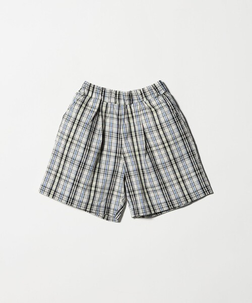 green label relaxing(グリーンレーベルリラクシング)の「チェック ハーフパンツ キッズ / 100cm-130cm(チノパンツ・キッズ・オフホワイト/ブラウン系・100cm/130cm/110cm/120cm)」の18枚目の写真