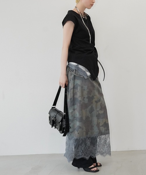 chuclla(チュクラ)の「サイドドレープデザイントップス chw26s215(Tシャツ/カットソー・レディース・ホワイト/ブラック・FREE)」の11枚目の写真