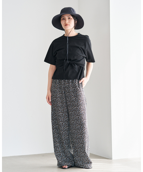 IENA(イエナ)の「CURRENTAGE/カレンテージ デザインカットソー A2561UTS412(Tシャツ/カットソー・レディース・ホワイト/ブラック・FREE)」の3枚目の写真