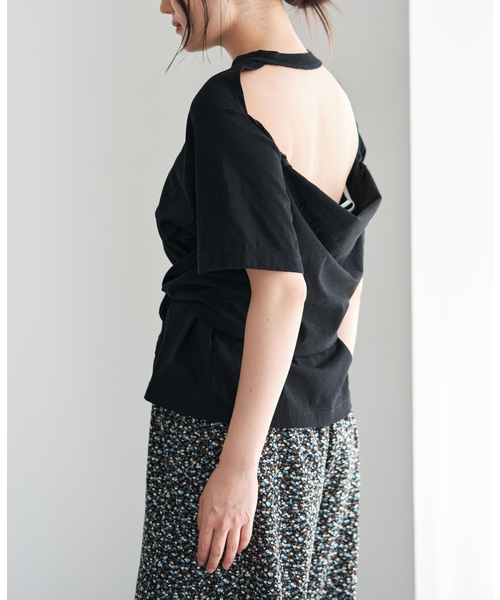 IENA(イエナ)の「CURRENTAGE/カレンテージ デザインカットソー A2561UTS412(Tシャツ/カットソー・レディース・ホワイト/ブラック・FREE)」の7枚目の写真