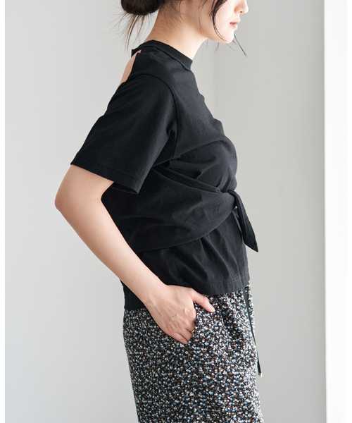 IENA(イエナ)の「CURRENTAGE/カレンテージ デザインカットソー A2561UTS412(Tシャツ/カットソー・レディース・ホワイト/ブラック・FREE)」の8枚目の写真