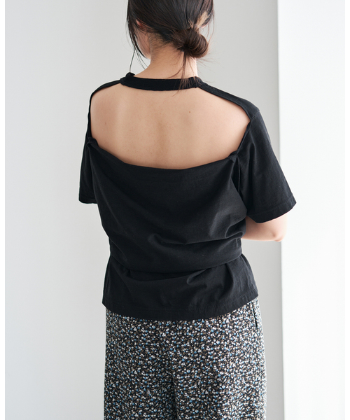 IENA(イエナ)の「CURRENTAGE/カレンテージ デザインカットソー A2561UTS412(Tシャツ/カットソー・レディース・ホワイト/ブラック・FREE)」の9枚目の写真