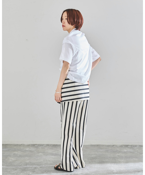 IENA(イエナ)の「CURRENTAGE/カレンテージ デザインカットソー A2561UTS412(Tシャツ/カットソー・レディース・ホワイト/ブラック・FREE)」の17枚目の写真