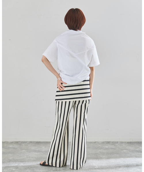 IENA(イエナ)の「CURRENTAGE/カレンテージ デザインカットソー A2561UTS412(Tシャツ/カットソー・レディース・ホワイト/ブラック・FREE)」の18枚目の写真