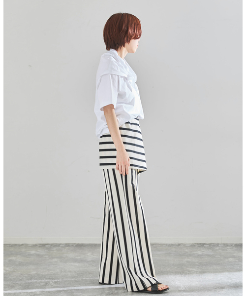 IENA(イエナ)の「CURRENTAGE/カレンテージ デザインカットソー A2561UTS412(Tシャツ/カットソー・レディース・ホワイト/ブラック・FREE)」の19枚目の写真