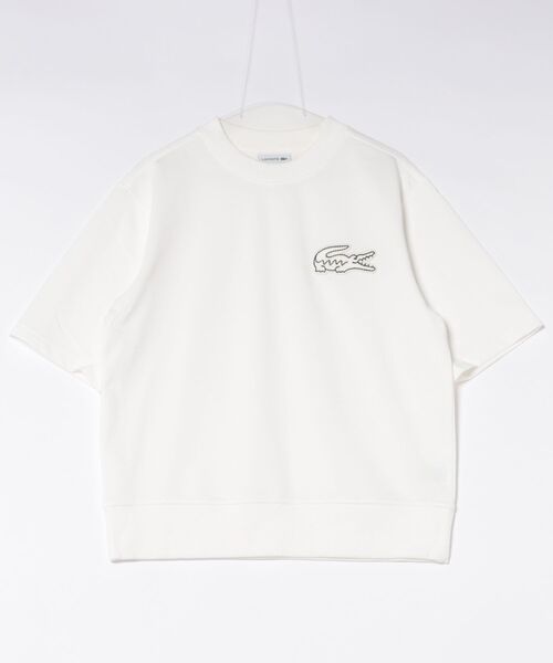 LACOSTE(ラコステ)の「《LACOSTE》オーバーサイズクロックエンブレムスウェッ(スウェット・メンズ・ホワイト/グレー・S/M/L/XL)」の1枚目の写真