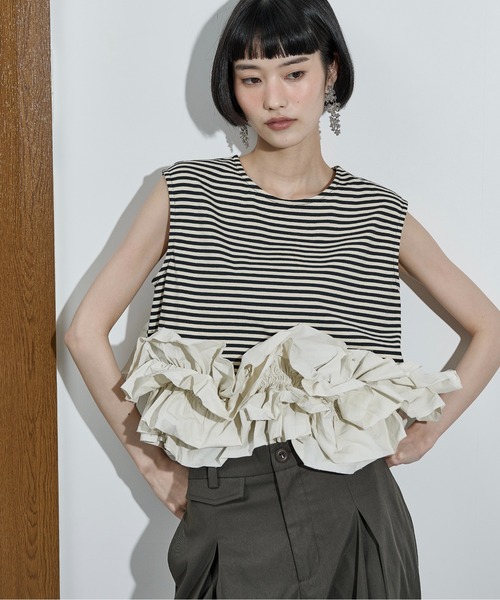 【専用】yori ヨリ　ヘムフリルワイドTee yori ヘムフリルワイドT 【公式通販】