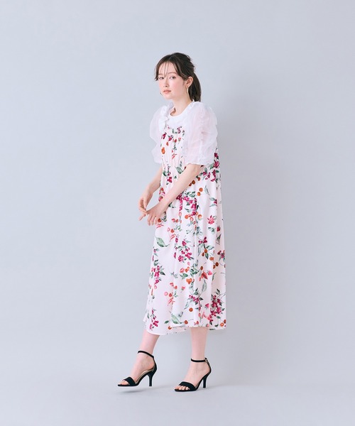 Audie a Muses(オーディアミューズ)の「チェリープリントキャミソールドレス(ワンピース・レディース・オフホワイト/ブラック・38/42)」の14枚目の写真