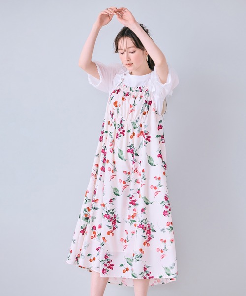 Audie a Muses(オーディアミューズ)の「チェリープリントキャミソールドレス(ワンピース・レディース・オフホワイト/ブラック・38/42)」の16枚目の写真