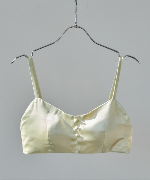 etre loin(エトルワン)の「サテンカップインブラトップ / Satin bra top(その他トップス・レディース・ピンク/ライム/ホワイト・M)」の3枚目の写真