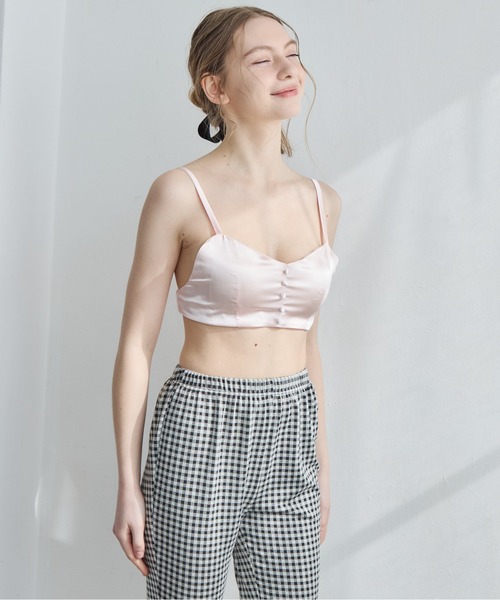 etre loin(エトルワン)の「サテンカップインブラトップ / Satin bra top(その他トップス・レディース・ピンク/ライム/ホワイト・M)」の18枚目の写真