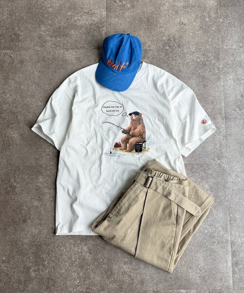 CPCM(シーピーシーエム)の「刺繍アニマルプリントT(Tシャツ/カットソー・レディース・ホワイト系その他2/ホワイト/ホワイト系その他・MEDIUM/LARGE)」の1枚目の写真