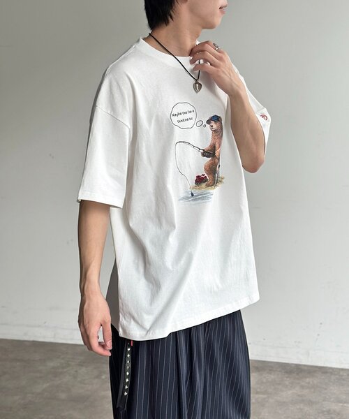 CPCM(シーピーシーエム)の「刺繍アニマルプリントT(Tシャツ/カットソー・レディース・ホワイト系その他2/ホワイト/ホワイト系その他・MEDIUM/LARGE)」の10枚目の写真
