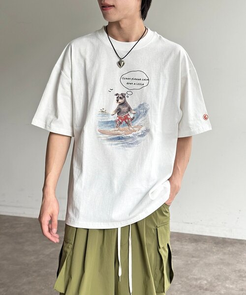 CPCM(シーピーシーエム)の「刺繍アニマルプリントT(Tシャツ/カットソー・レディース・ホワイト系その他2/ホワイト/ホワイト系その他・MEDIUM/LARGE)」の11枚目の写真