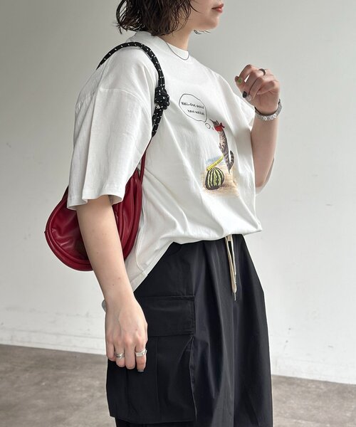 CPCM(シーピーシーエム)の「刺繍アニマルプリントT(Tシャツ/カットソー・レディース・ホワイト系その他2/ホワイト/ホワイト系その他・MEDIUM/LARGE)」の20枚目の写真