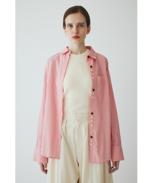 HeRIN.CYE(ヘリンドットサイ)の「Round cut loose shirts ラウンドカットルーズシャツ(シャツ/ブラウス・レディース・アイボリー/ライトブルー/ライトピンク・FREE)」の3枚目の写真