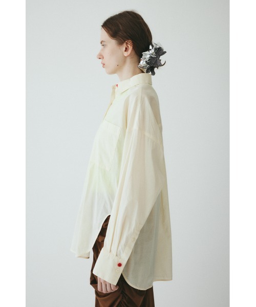 HeRIN.CYE(ヘリンドットサイ)の「Round cut loose shirts ラウンドカットルーズシャツ(シャツ/ブラウス・レディース・アイボリー/ライトブルー/ライトピンク・FREE)」の8枚目の写真