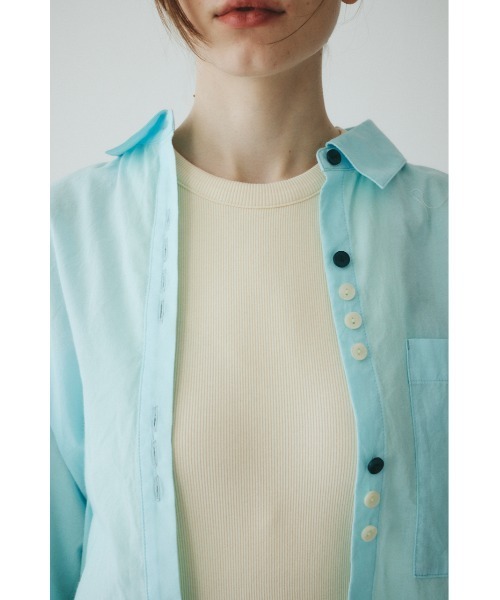 HeRIN.CYE(ヘリンドットサイ)の「Round cut loose shirts ラウンドカットルーズシャツ(シャツ/ブラウス・レディース・アイボリー/ライトブルー/ライトピンク・FREE)」の14枚目の写真