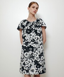 美品【LOULOU WILLOUGHBY】フラワーカシュワンピース　サイズ2 LOULOU WILLOUGHBY（ルルウィルビー）の「【LOULOU WILLOUGHBY