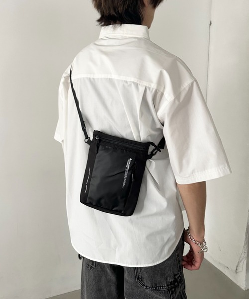 FIRE FIRST（ファイヤーファースト）の「[FIRE FIRST]ファイヤーファースト/2WAY ミニショルダーバッグ/シザーバッグ/撥水 マットポリ（ショルダーバッグ・メンズ・ブラック/グレー・FREE）」の4枚目の写真