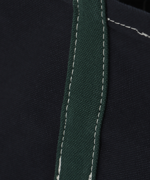 Spick & Span(スピックアンドスパン)の「BIRTHDAYSUIT/バースデースーツ SOLID CANVAS BAG(トートバッグ・レディース・ネイビー/キャメル・FREE)」の9枚目の写真