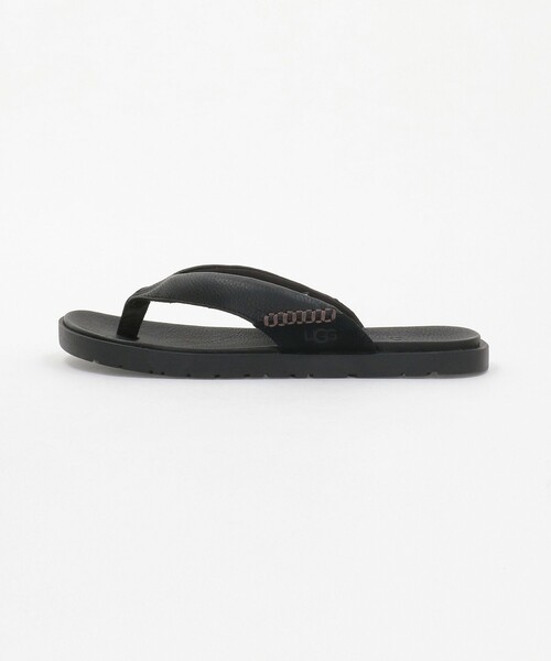 UGG(アグ)の「<UGG>シーサイド 2 フリップ サンダル(サンダル・メンズ・ダークブラウン/ブラック・8/10/9)」の2枚目の写真