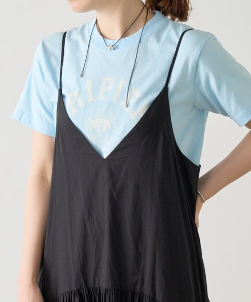 FRIPIER(フリピエ)の「カレッジプリントTee《FRIPIER》(Tシャツ/カットソー・レディース・サックスブルー/ネイビー/レッド・FREE)」の3枚目の写真