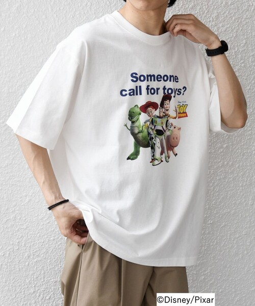Disney(ディズニー)の「SHIPS any:〈洗濯機可能〉TOYSTORY/トイ・ストーリー/ メッセージ プリント ロゴ Tシャツ(Tシャツ/カットソー・メンズ・ホワイト/ホワイト系その他/ダークグレー・MEDIUM/LARGE/X-LARGE)」の21枚目の写真