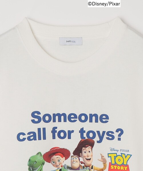 Disney(ディズニー)の「SHIPS any:〈洗濯機可能〉TOYSTORY/トイ・ストーリー/ メッセージ プリント ロゴ Tシャツ(Tシャツ/カットソー・メンズ・ホワイト/ホワイト系その他/ダークグレー・MEDIUM/LARGE/X-LARGE)」の6枚目の写真