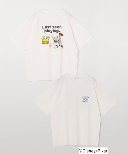 Disney(ディズニー)の「SHIPS any:〈洗濯機可能〉TOYSTORY/トイ・ストーリー/ メッセージ プリント ロゴ Tシャツ(Tシャツ/カットソー・メンズ・ホワイト/ホワイト系その他/ダークグレー・MEDIUM/LARGE/X-LARGE)」の12枚目の写真