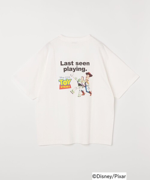 Disney(ディズニー)の「SHIPS any:〈洗濯機可能〉TOYSTORY/トイ・ストーリー/ メッセージ プリント ロゴ Tシャツ(Tシャツ/カットソー・メンズ・ホワイト/ホワイト系その他/ダークグレー・MEDIUM/LARGE/X-LARGE)」の14枚目の写真