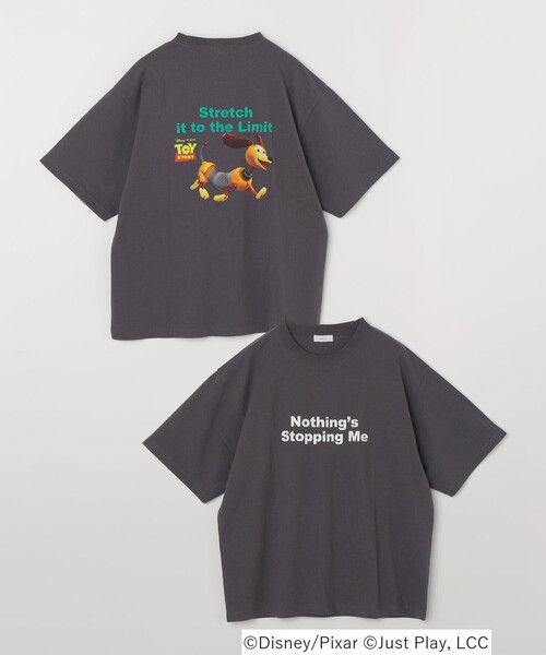 Disney(ディズニー)の「SHIPS any:〈洗濯機可能〉TOYSTORY/トイ・ストーリー/ メッセージ プリント ロゴ Tシャツ(Tシャツ/カットソー・メンズ・ホワイト/ホワイト系その他/ダークグレー・MEDIUM/LARGE/X-LARGE)」の16枚目の写真